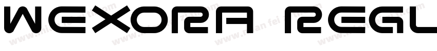 Wexora Regular字体转换